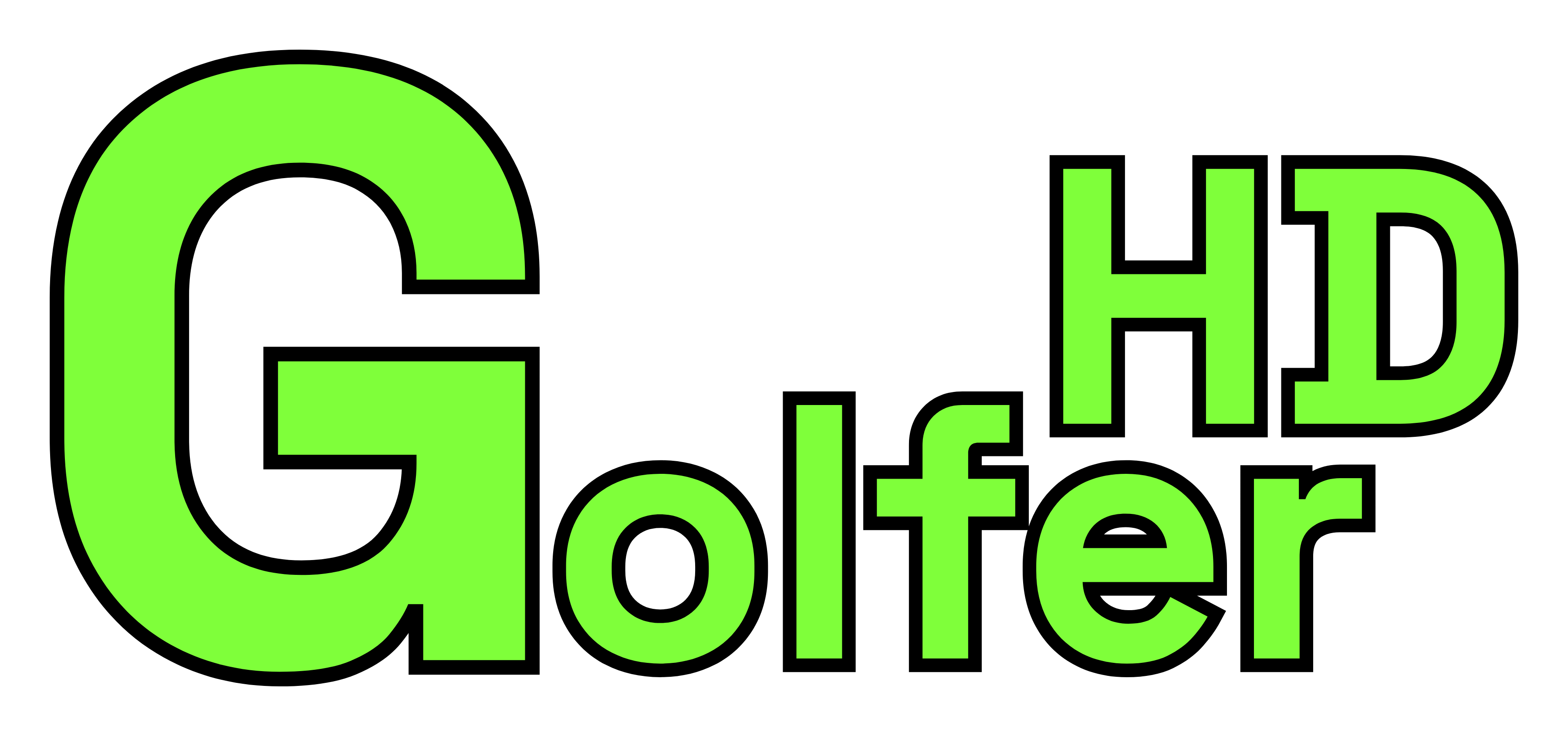 GolferHD GolferHD — superscript on white